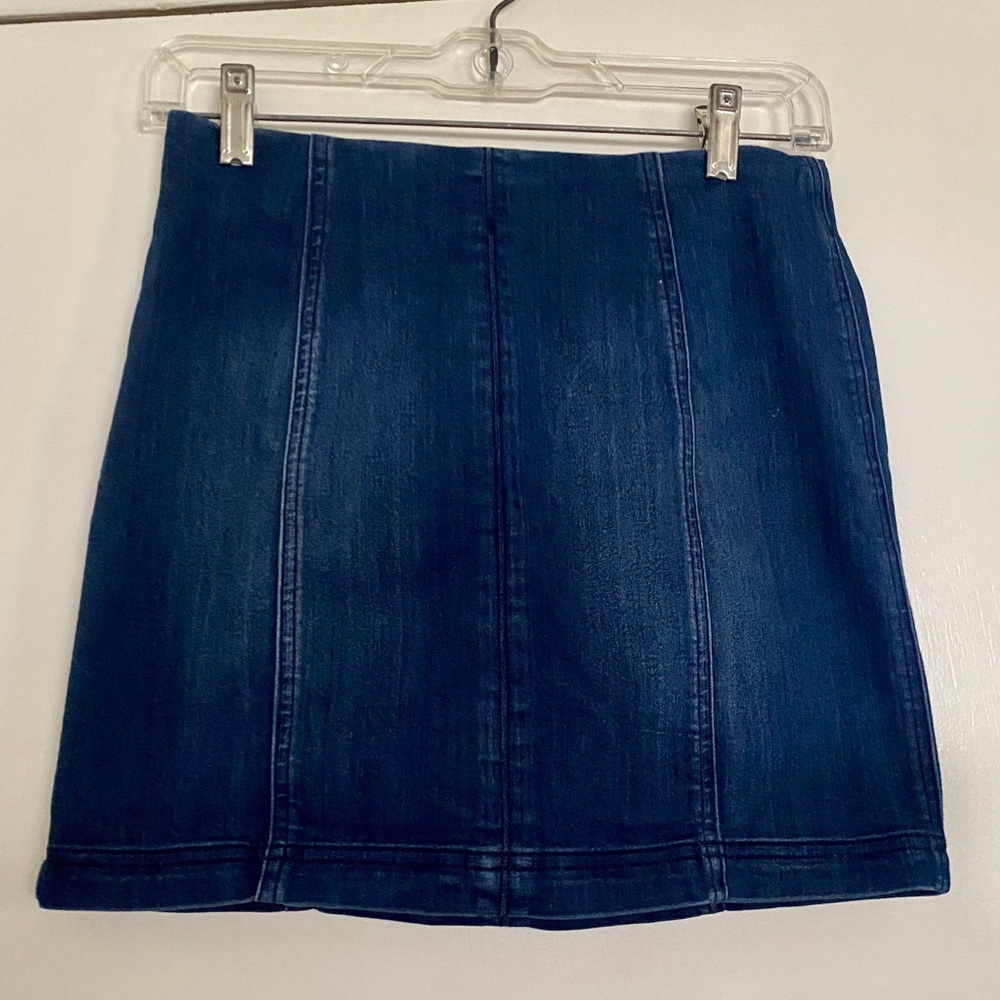 Cute denim mini skirt